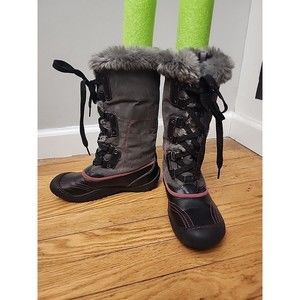 J-41 Jeep Vegan Winter‎ Boots  Women's Gray Faux Black Grey Size 6 M